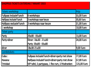 prijslijst dagtickets